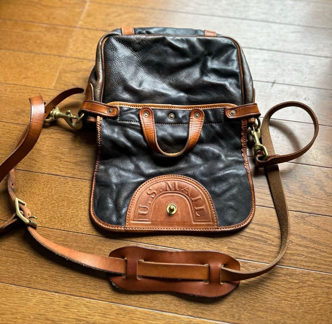 U.S.MAIL ポストマンバッグ ショルダーバッグ 本革 レザー
