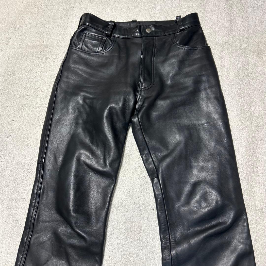 ワイツーレザー Y'2 LEATHER レザーパンツ WAI-TWO 30㌅ 黒 - メルカリ