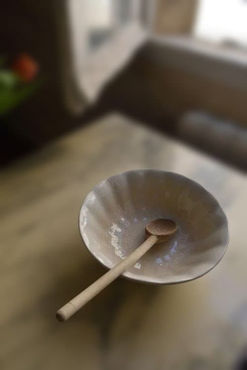 1897年リュネビル窯 輪花鉢 23㎝（小）印有 フランスアンティーク