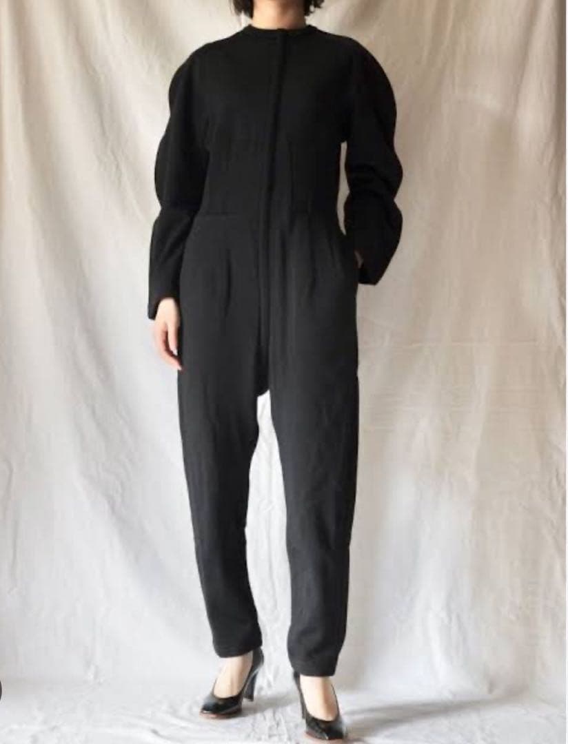 最終価格 FUMIKA UCHIDAフミカウチダ) スウェットジャンプスーツ 黒