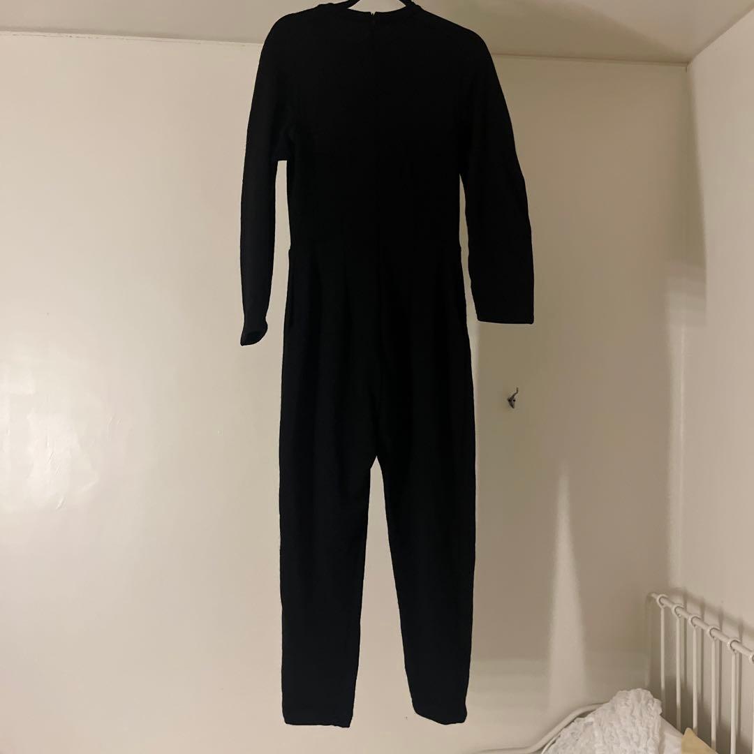 最終価格 FUMIKA UCHIDAフミカウチダ) スウェットジャンプスーツ 黒