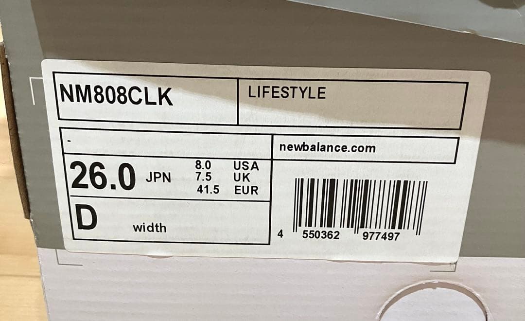 newbalanceスニーカー NM808CLK 26.0cm