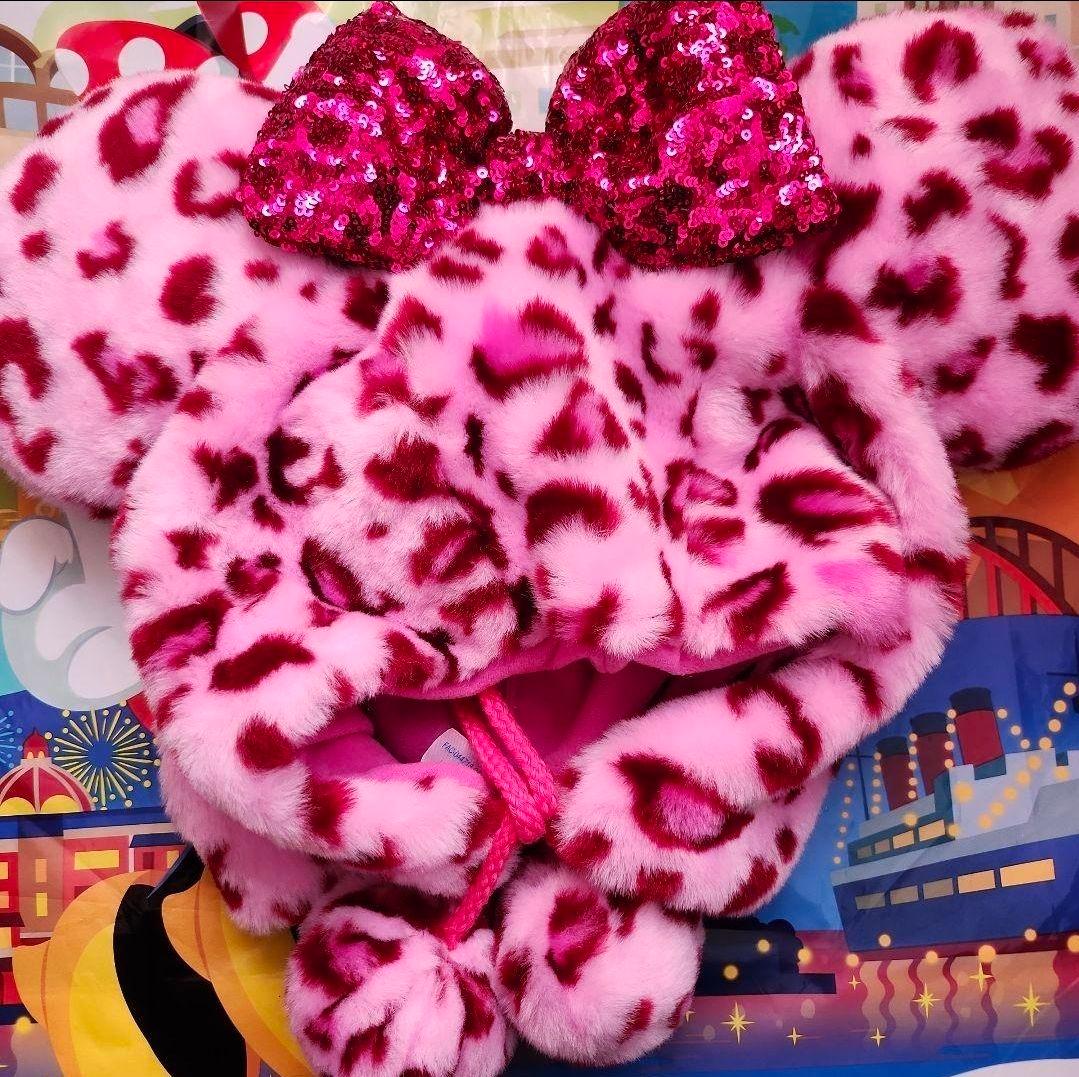 ディズニー ミニー ヒョウ柄 レオパード ファンキャップ ピンク - メルカリ