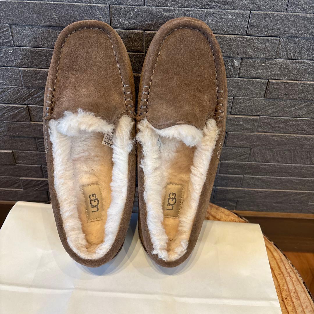UGG アンスレー　ブラウン系 モカシン　25cm 新品未使用】UGG アンスレー モカシン ローファー ブラウン 25cm