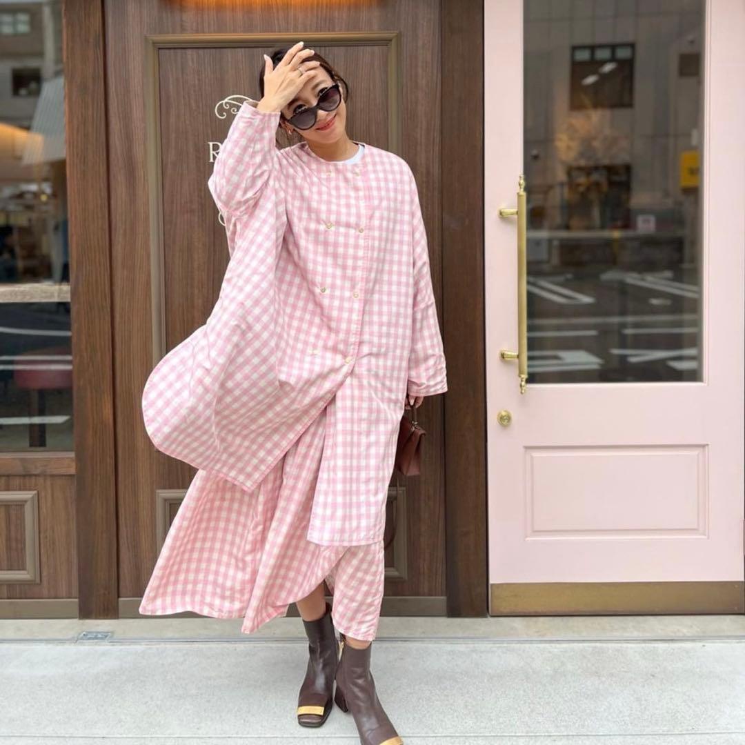 新品】rosy monster リバーシブルチェックレインポンチョコート - メルカリ