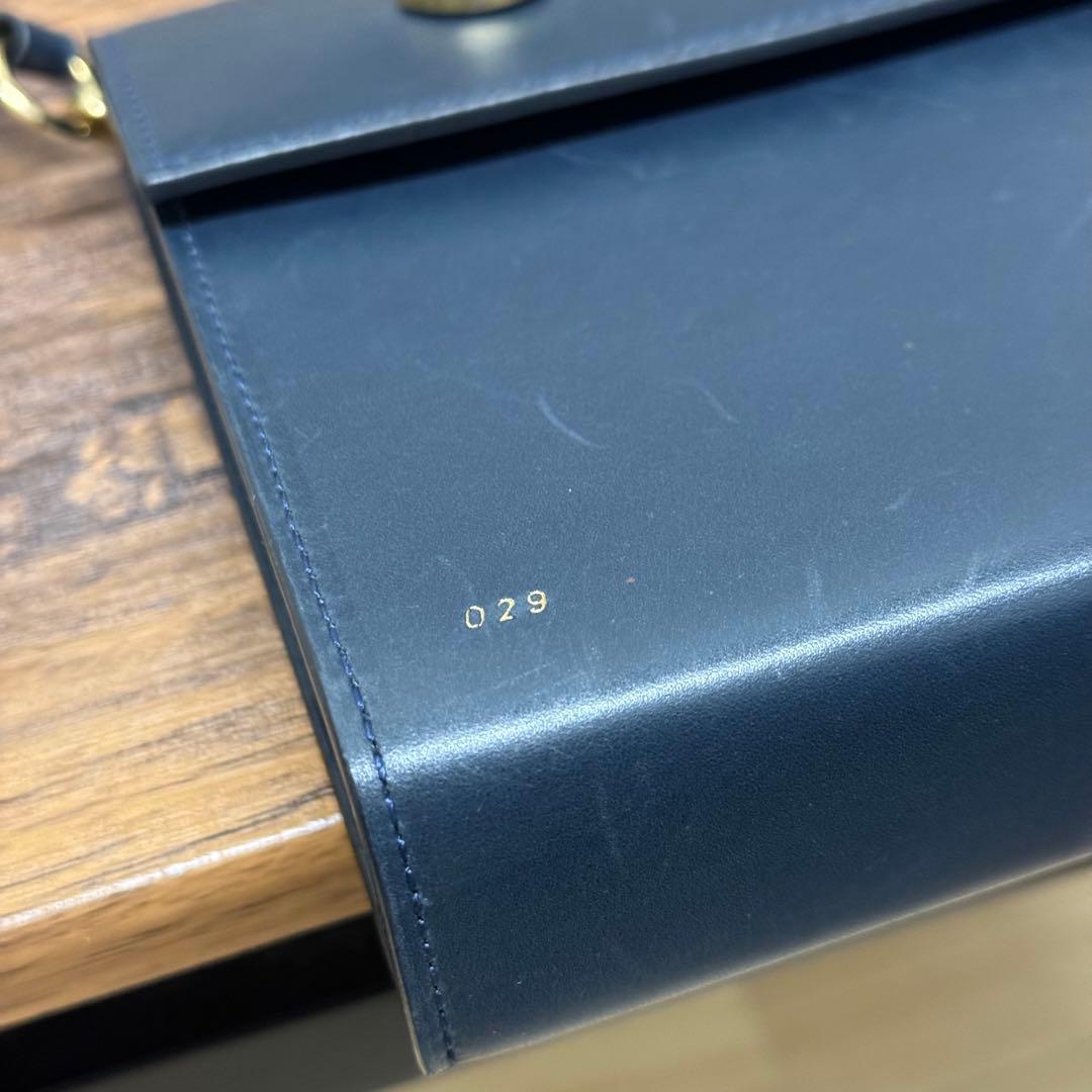 希少！RSVP GOLDEN EYES スムースカーフスキンショルダー ネイビー