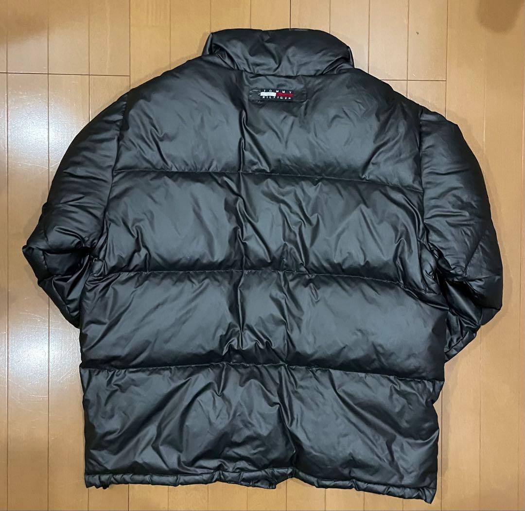 極暖・肉厚】トミーヒルフィガー ダウンジャケット L 黒 90s 裏地