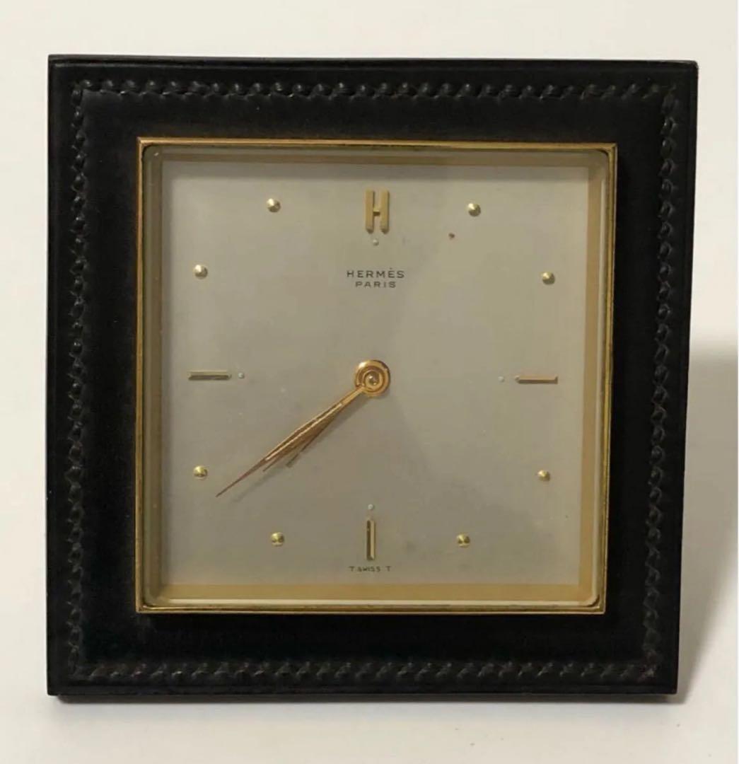HERMES 稼動品 手巻き目覚まし時計 エルメス HA-4695