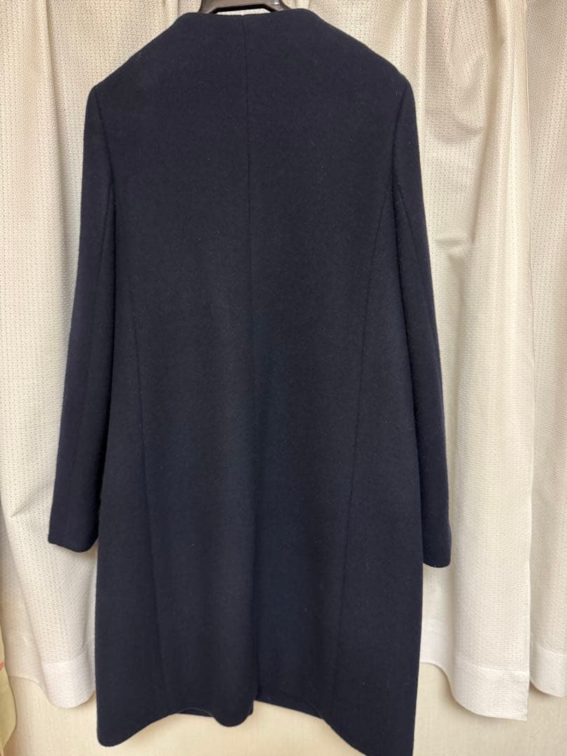 ☆美品☆エム・プルミエ☆M-PREMIER ネイビー コート36（S）7号 - メルカリ