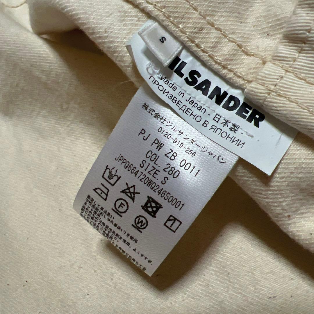 JIL SANDER + White Denim Coat ステンカラーコート - メルカリ