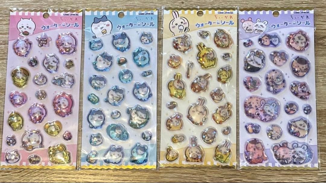ちいかわ ウォーターインシール 4種セット - メルカリ