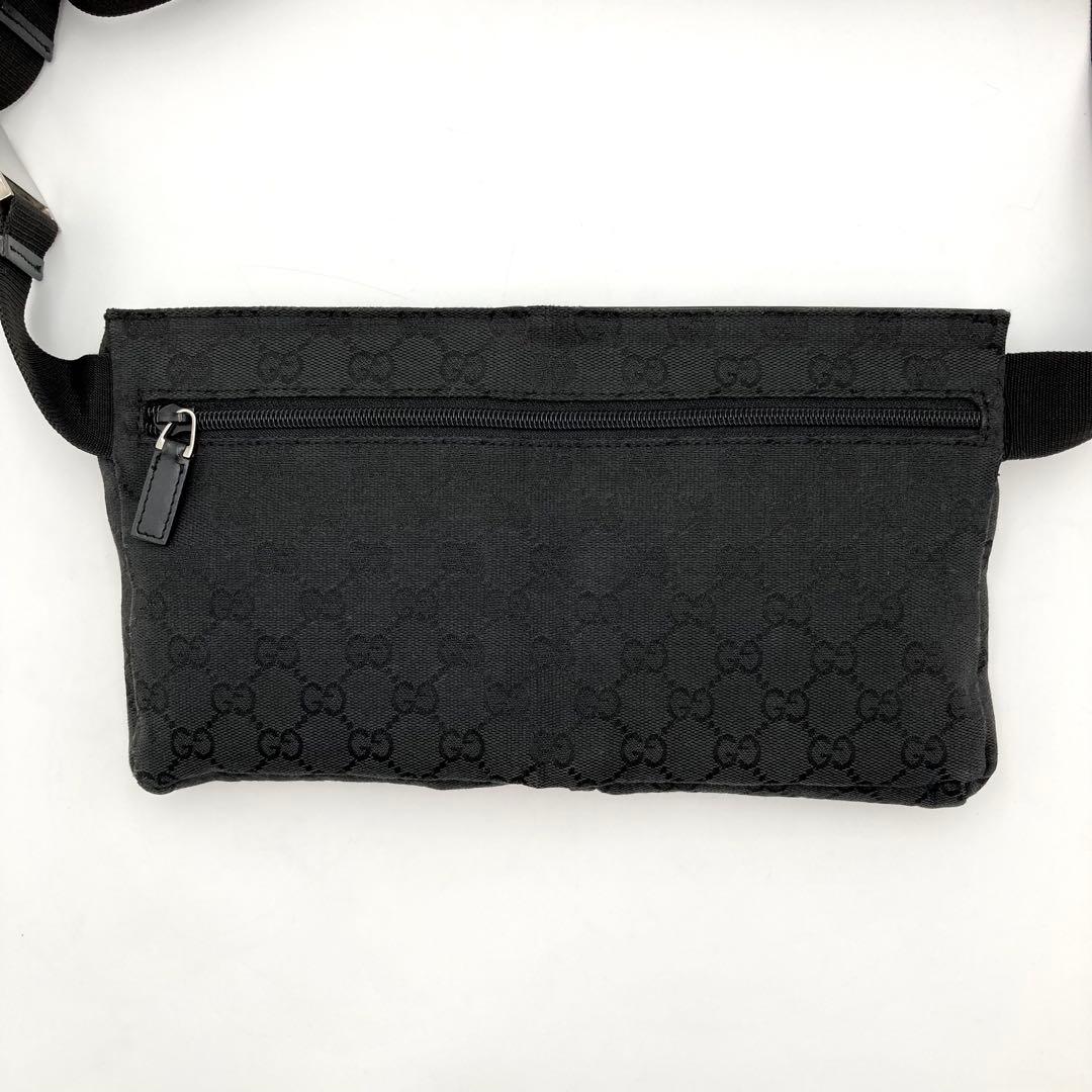 天下布武様専用✨ GUCCI ボディバッグ GGキャンバス レザー 黒