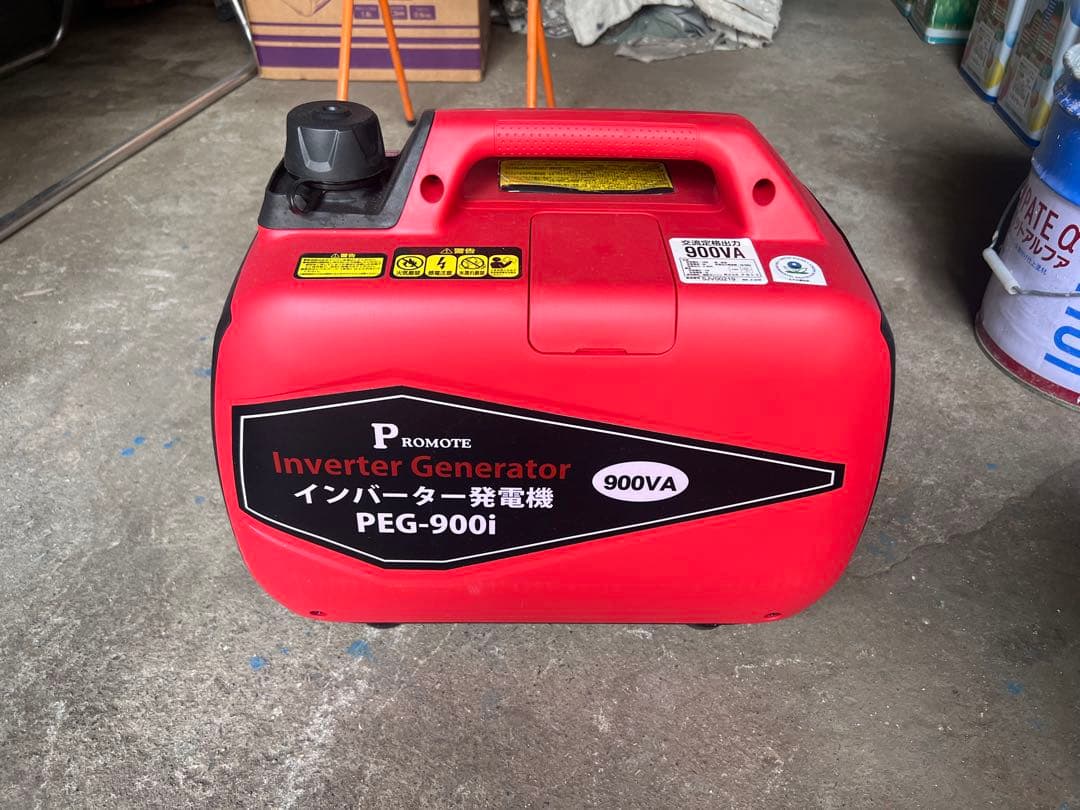 PROMOTE インバーター発電機 PEG-900i 900VA Amazon | [ナカトミ] インバーター発電機 定格出力0.9kVA 正弦波 50Hz