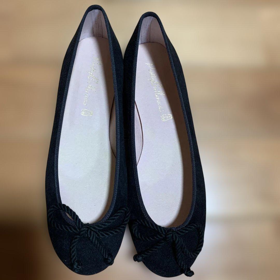 Pretty Ballerinas ブラックバレエシューズ38.5