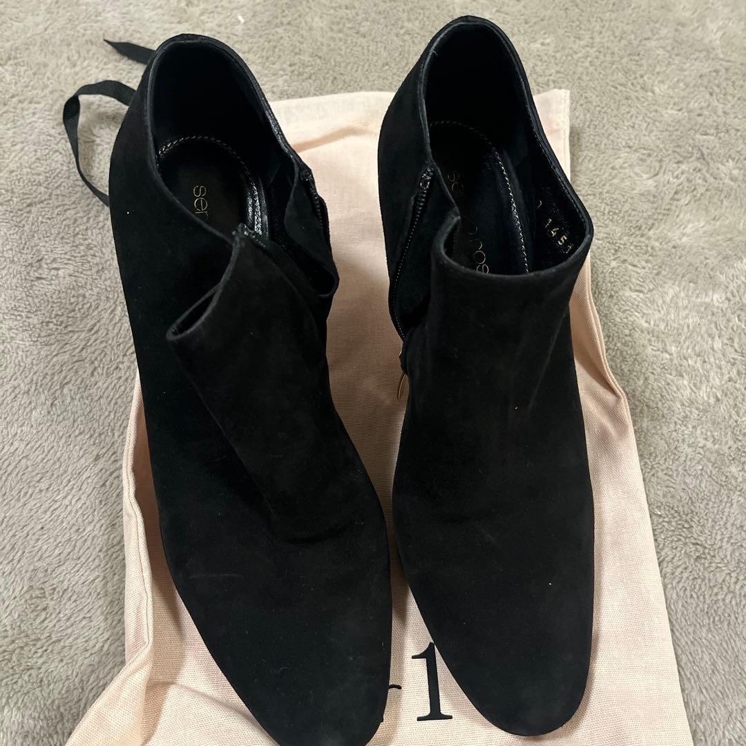 セルジオロッシ ブーツ スエード ブラック - メルカリ