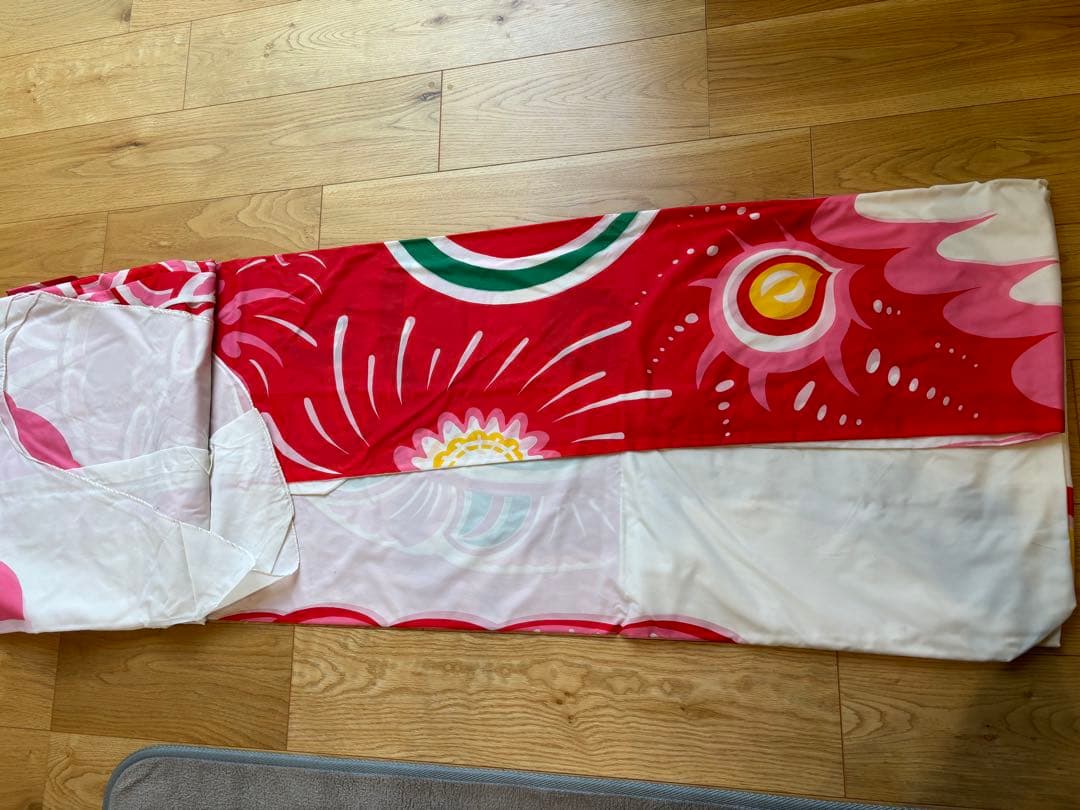 希少 鯉のぼり 赤8m ユニチカナイロン 祝 日の出 鯉織 飛龍印