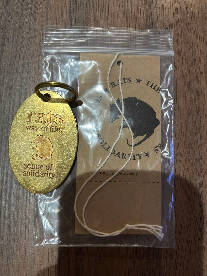 新品25′ RATS キーホルダー真鍮　テンダーロイン ハイドアンドシーク 新品25′ RATS キーホルダー真鍮 テンダーロイン ハイドアンドシーク