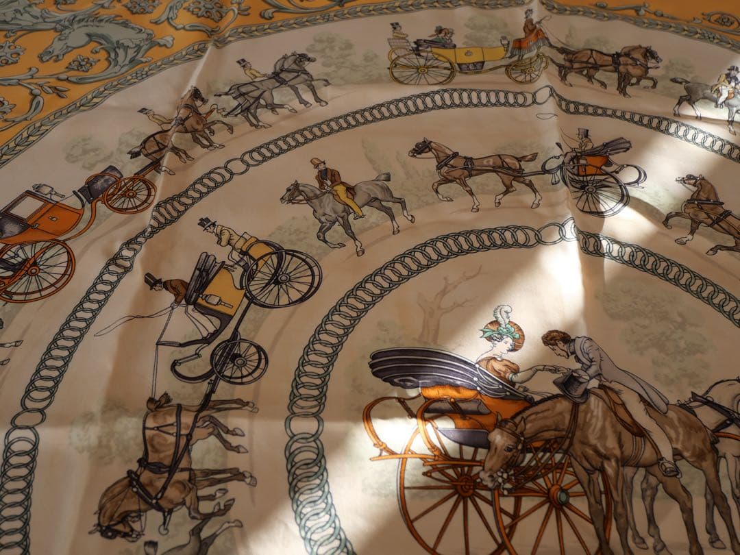 HERMÈSエルメス　ロンシャンへの散歩　カレ90