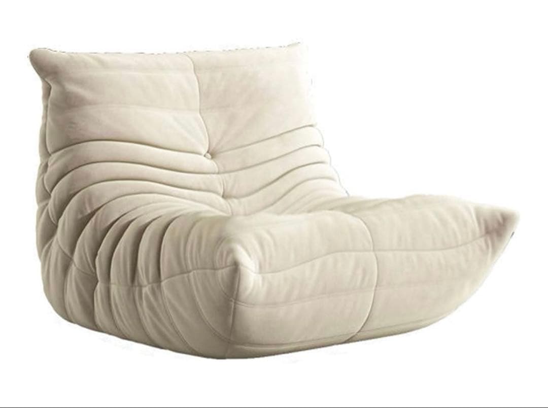 クッションソファ レイジーソファチェアホワイト 70x93x95cm Amazon｜ビーンバッグチェア、レイジーソファチェア人間工学に基づいた