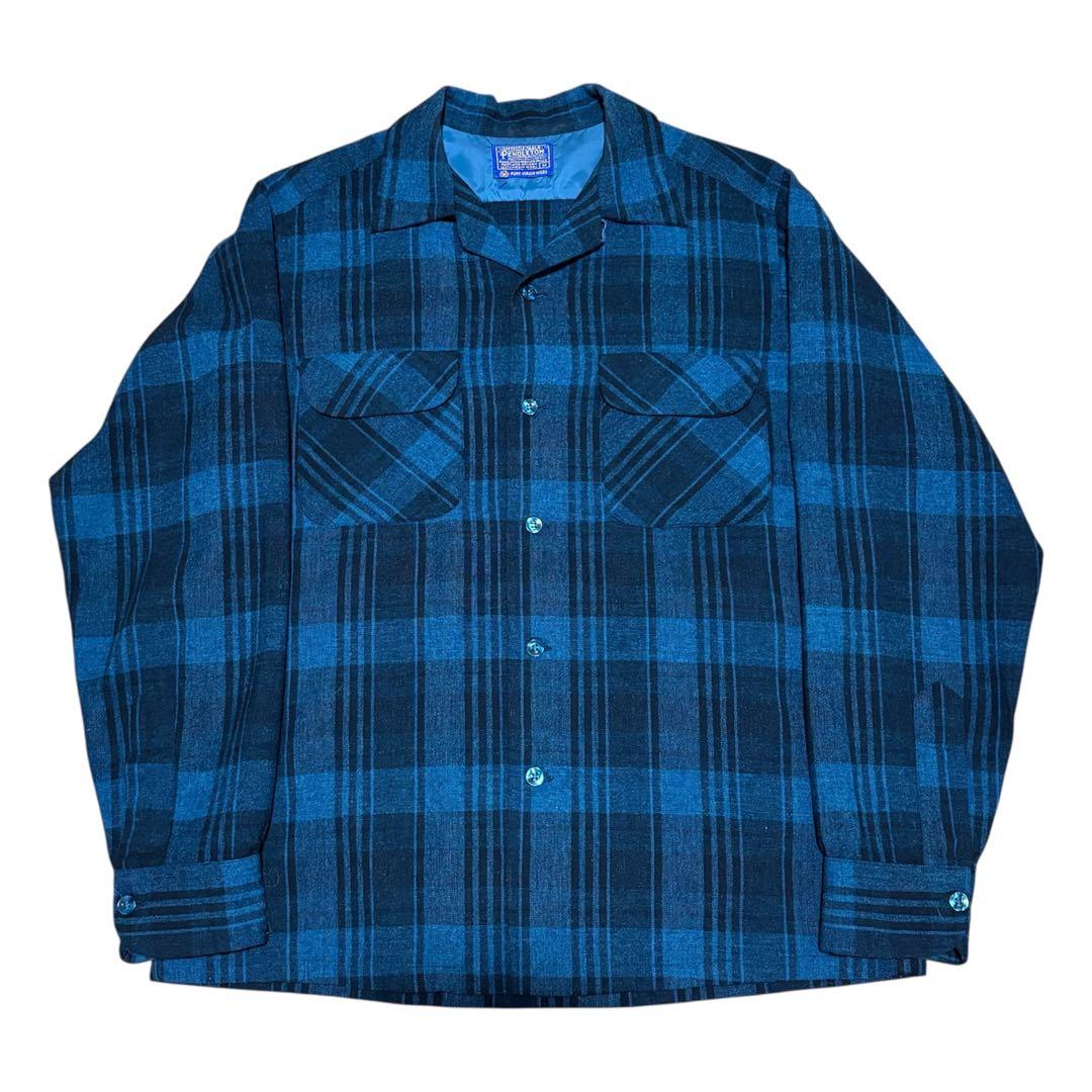 60s Pendleton ボードシャツ ウールシャツ ペンドルトン 好配色 M