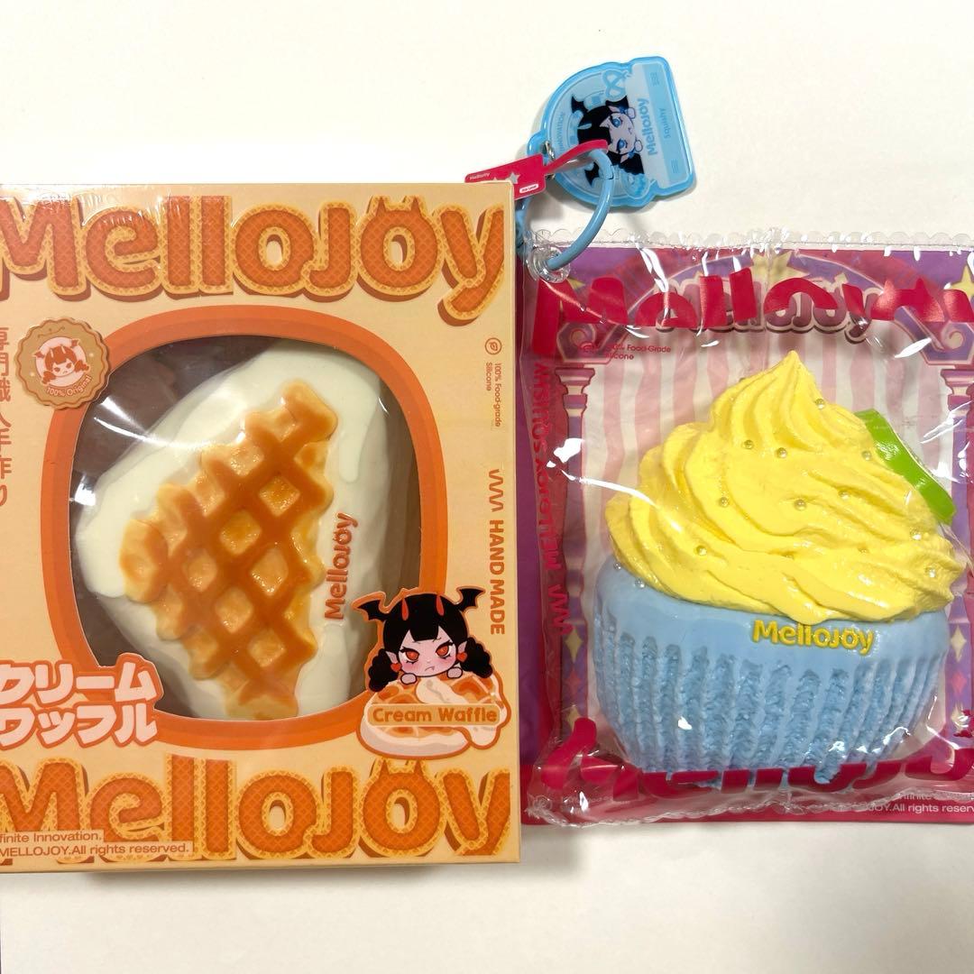 mellojoyメロジョイ 未開封ワッフルさんかく、中古カップケーキレモン