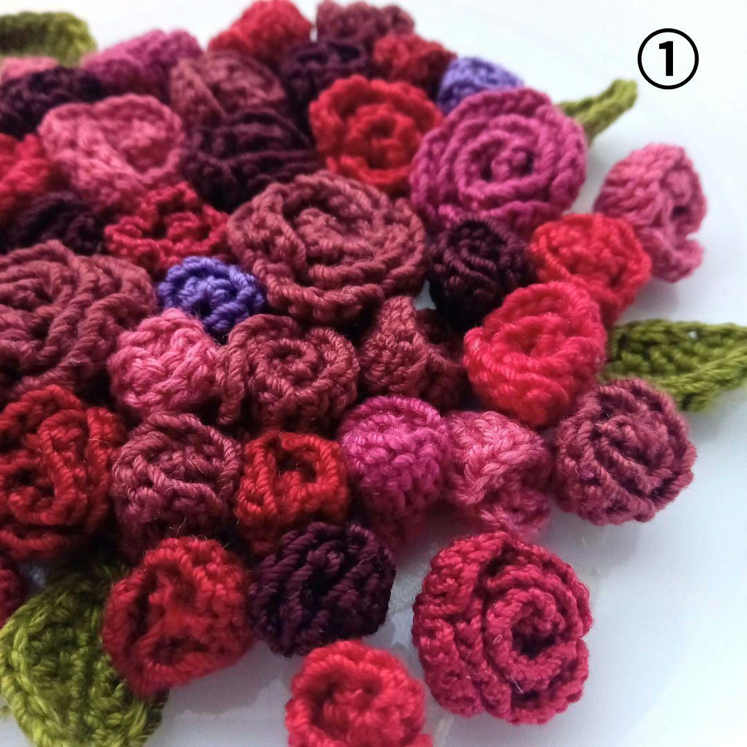 tulip ✻新色先行販売✻ かぎ針編みの花 立体 お花モチーフ 花束 🌷Tulip Bouquet Blanket🌷Crochet without cutting the yarn - YouTube