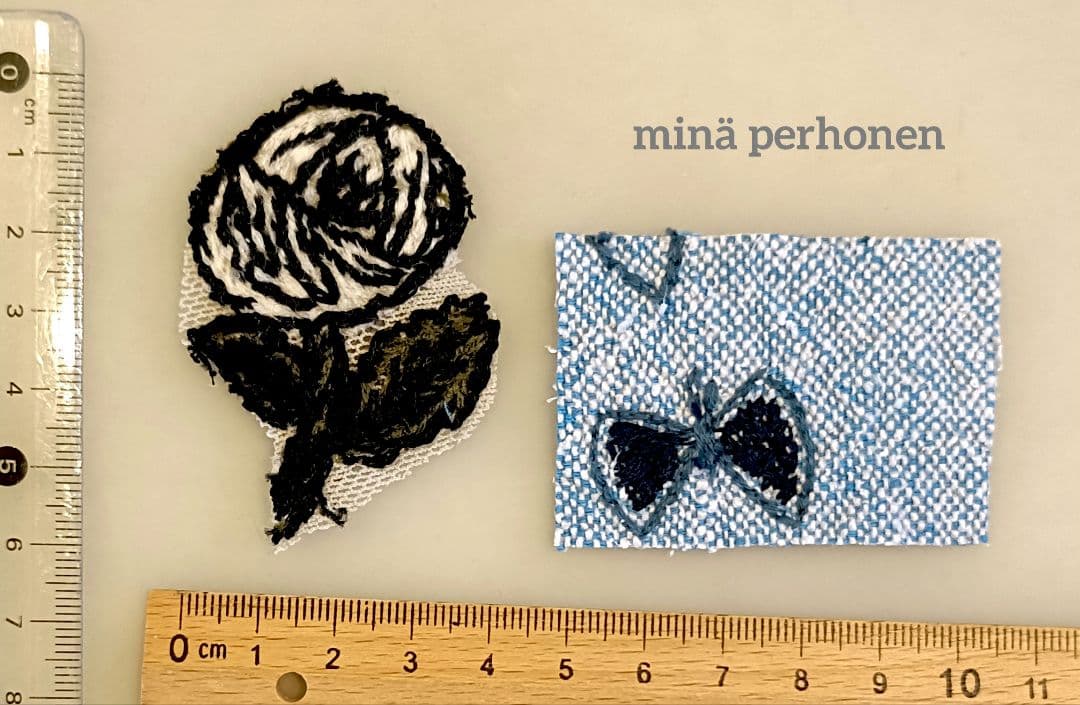 8-w ミナペルホネン はぎれ rosy sky flower - メルカリ