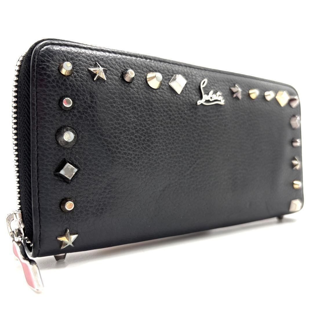 【正規品】クリスチャンルブタン 長財布 パネトーネ ロゴ スタッズ ラウンド 黒 楽天市場】クリスチャン・ルブタン パネトーネ ラウンドファスナー 長