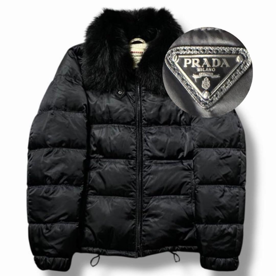 美品 PRADA プラダ ダウン フォックス ファー 48 28D061 希少 - メルカリ