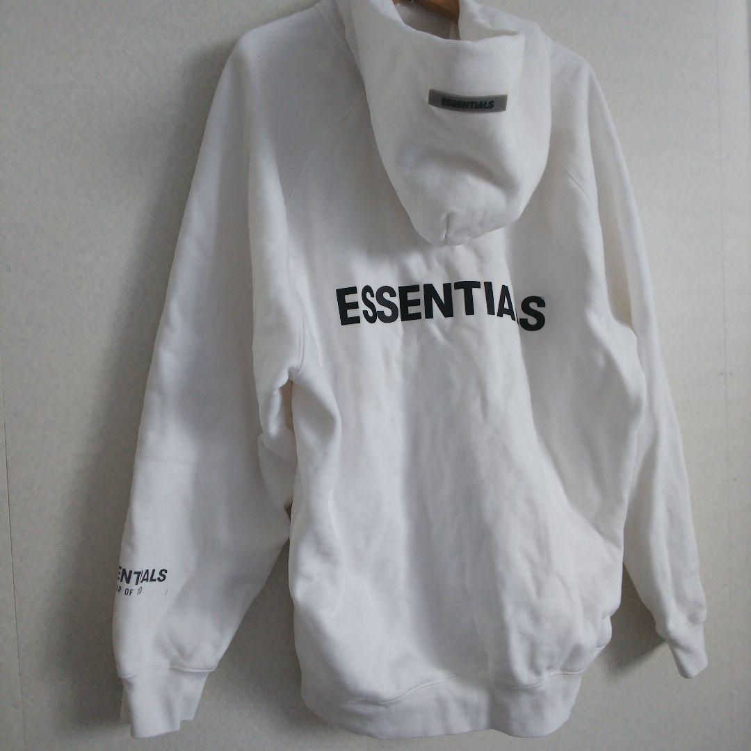 最終値下ESSENTIALSエッセンシャルズフルジップパーカーホワイトサイズ
