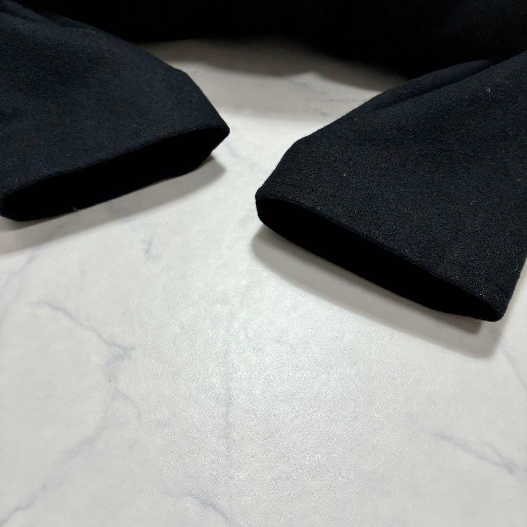 美品✨U.S.NAVY DSCPウール ピーコート 米軍実物 42 XL相当 黒