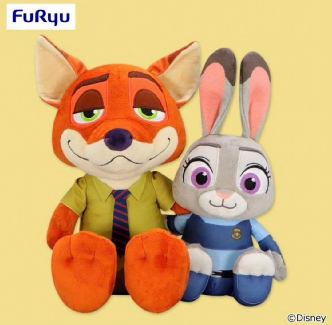 希少品】ズートピア ペアぬいぐるみ ニック ジュディ ディズニー