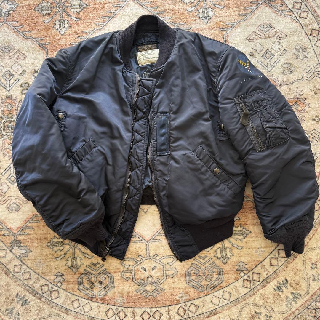 50s復刻 ALPHA B-15C mod フライトジャケット ネイビー 38 - メルカリ