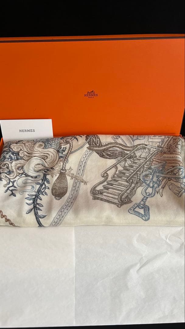 美品　エルメス カレジェアン 《エルメスの世界》　カシシル　カレ140