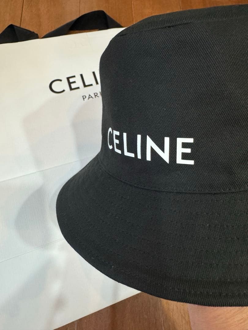 値下げ✨【CELINE】✨バケットハット黒メンズS美品