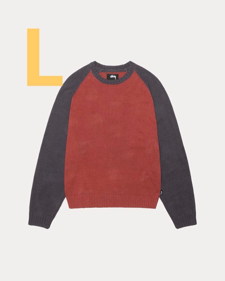 Stussy Colorblocked Raglan Knit Crew - メルカリ