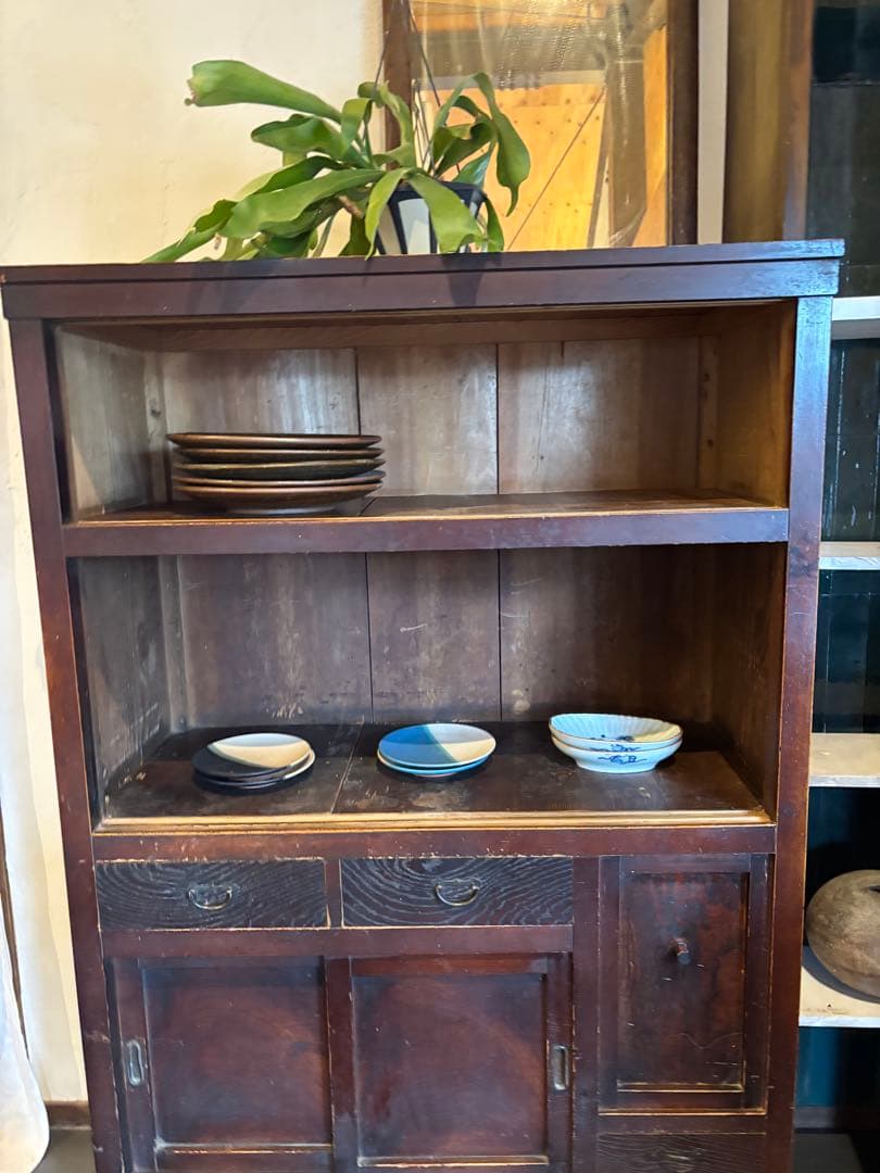和箪笥 水屋箪笥 戸棚 古道具 食器棚 茶箪笥 古家具 - メルカリ