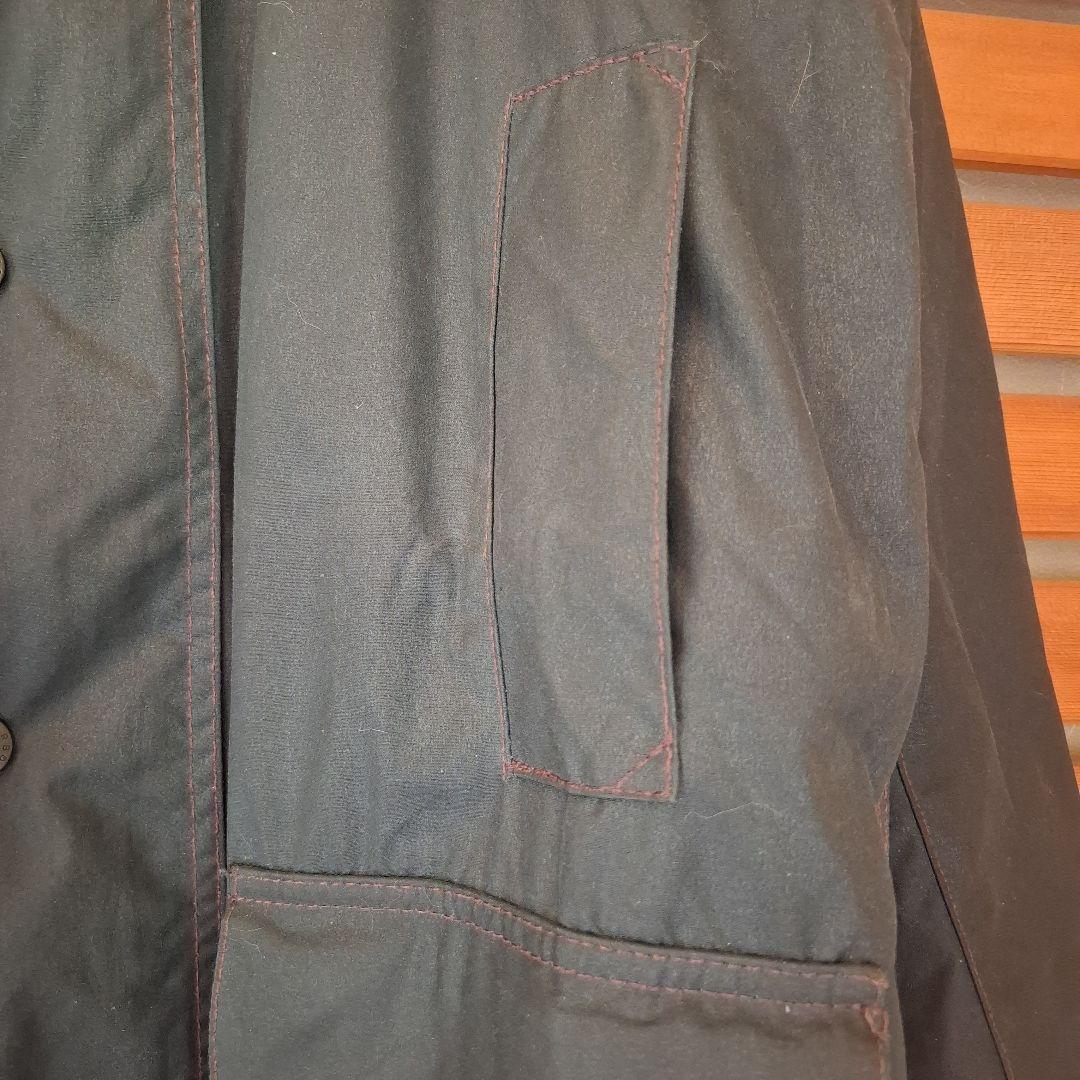 バブアーボーダーネイビーブラウンステッチ稀少!ほぼ新品 00,s 36