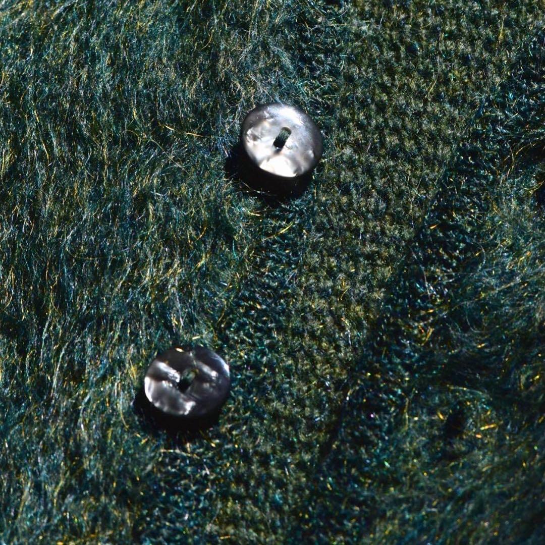 70s ビンテージモヘアカーディガン　毛足長め ヴィンテージ 60s