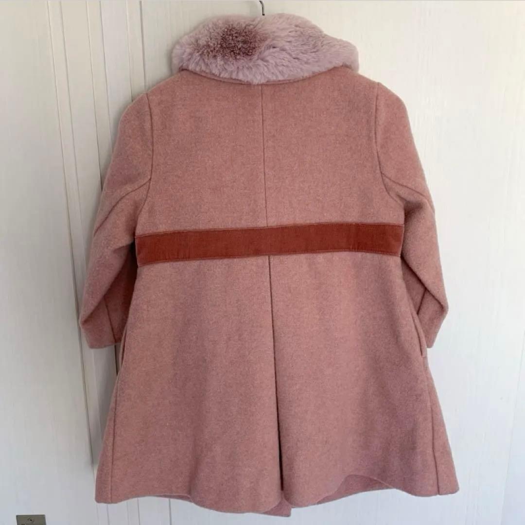 ⭐︎familiar ファミリア ファー襟付き コート 90cm⭐︎ - メルカリ