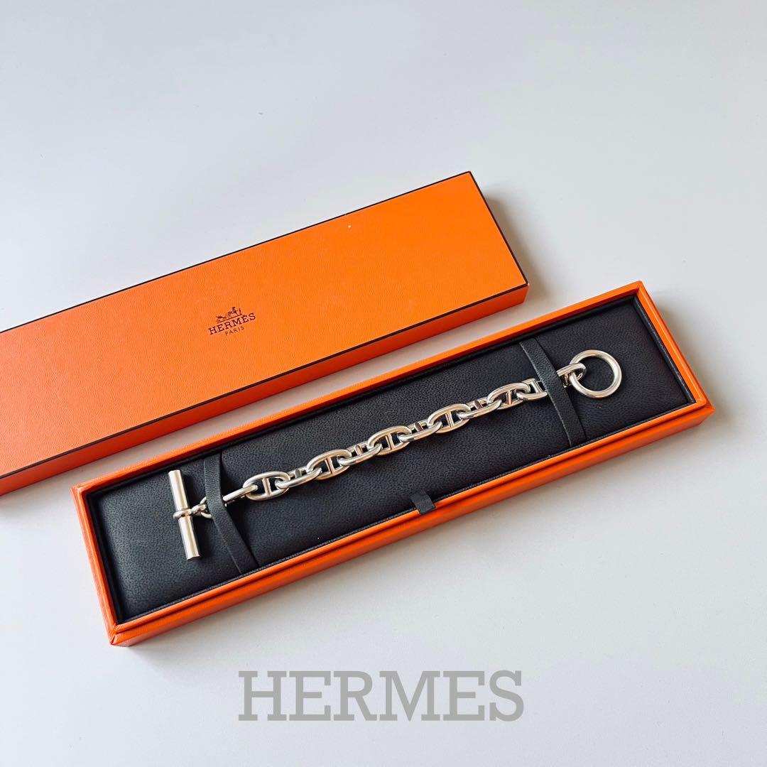 エルメス HERMES シェーヌダンクル GM12コマ ブレスレットマルジェラ期