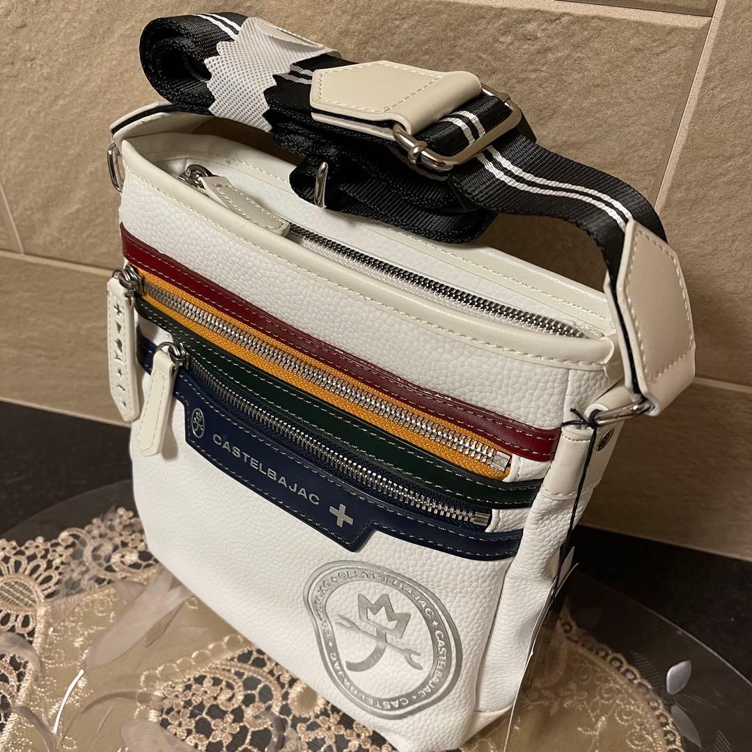 新品】カステルバジャック ヨット ミニショルダーバッグ 白 15,400円
