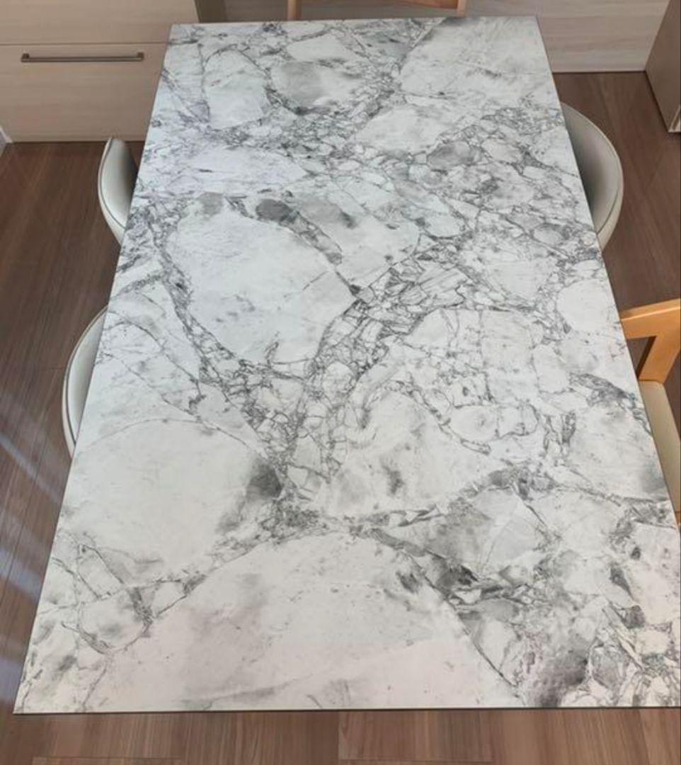 【あ さん限定】大理石風 ダイニングテーブル 10%OFF期間限定☆レビュー特典・ダイニングテーブル セラミック天板