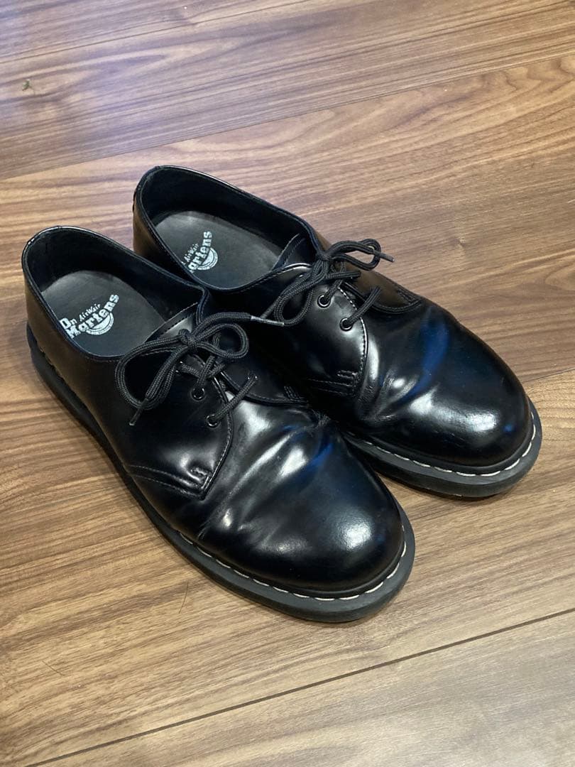 4*6様 Dr. Martens ブラック 3ホール　UK10 ホワイトステッチ