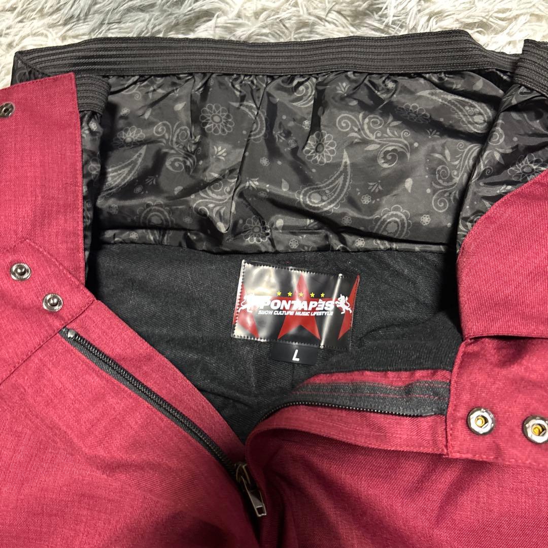 超美品】PANTHER スノーボードウェアセット Lsize黒赤
