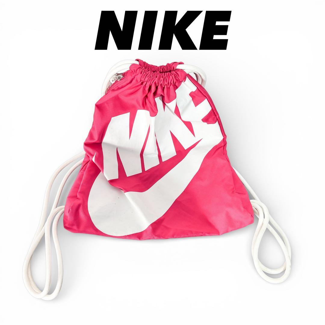 NIKE ナップサック y2k 00s ピンク ドローストリングバッグ - メルカリ