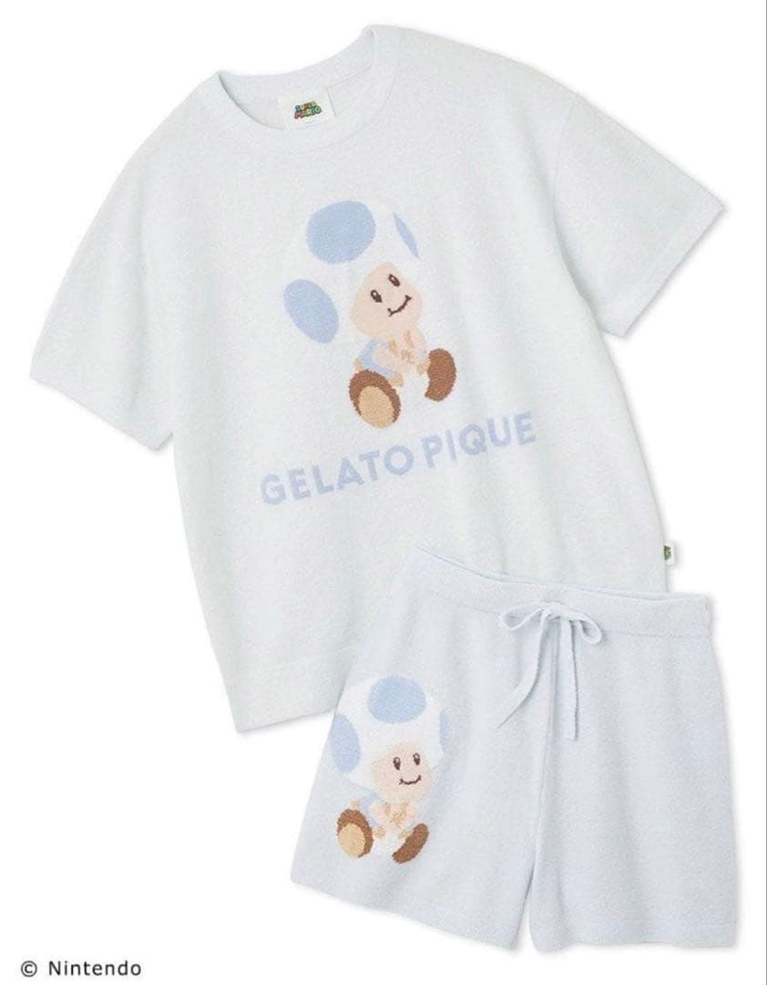 新品】 ジェラートピケ キノピオ ジャガードプルオーバーショート