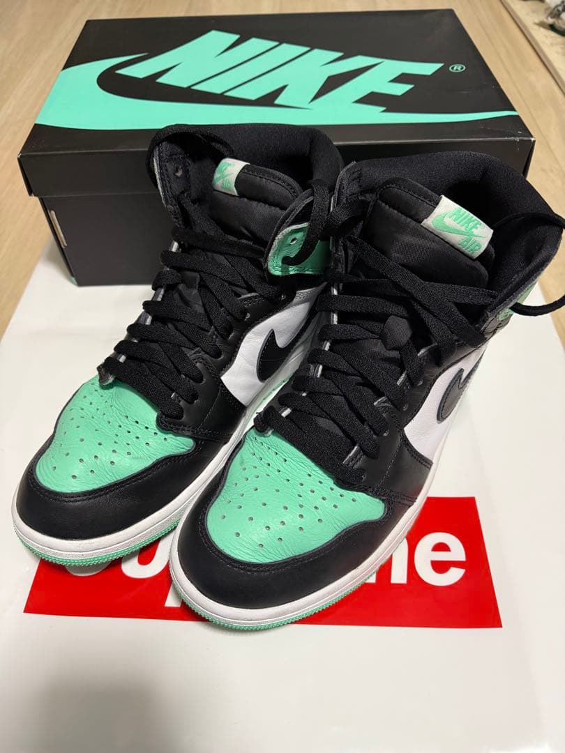 靴 Nike Air Jordan 1 High OG \"Green Glow\" 僕らはみんな