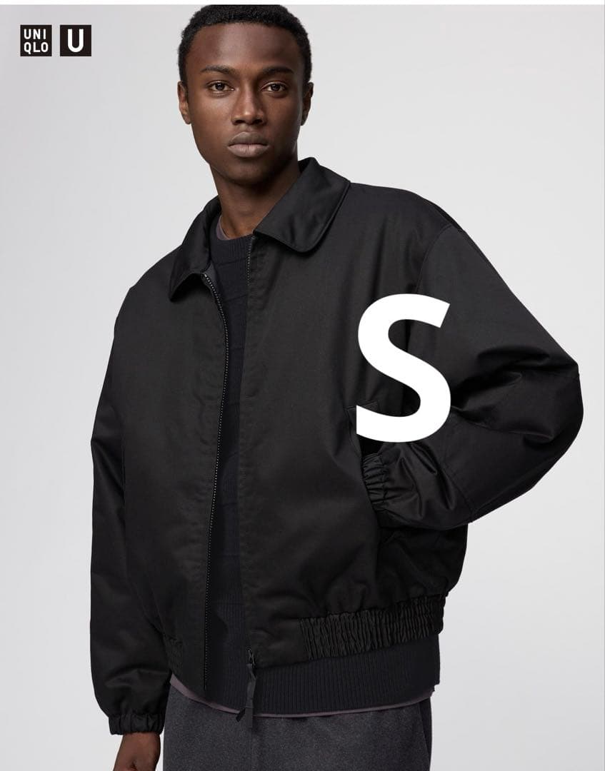 UNIQLO U パフテックショートブルゾン ブラック Sサイズ - メルカリ