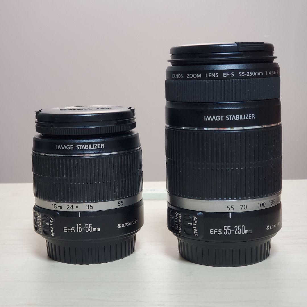Canon EF-S 18-55mm & 55-250mm ズームレンズセット - メルカリ